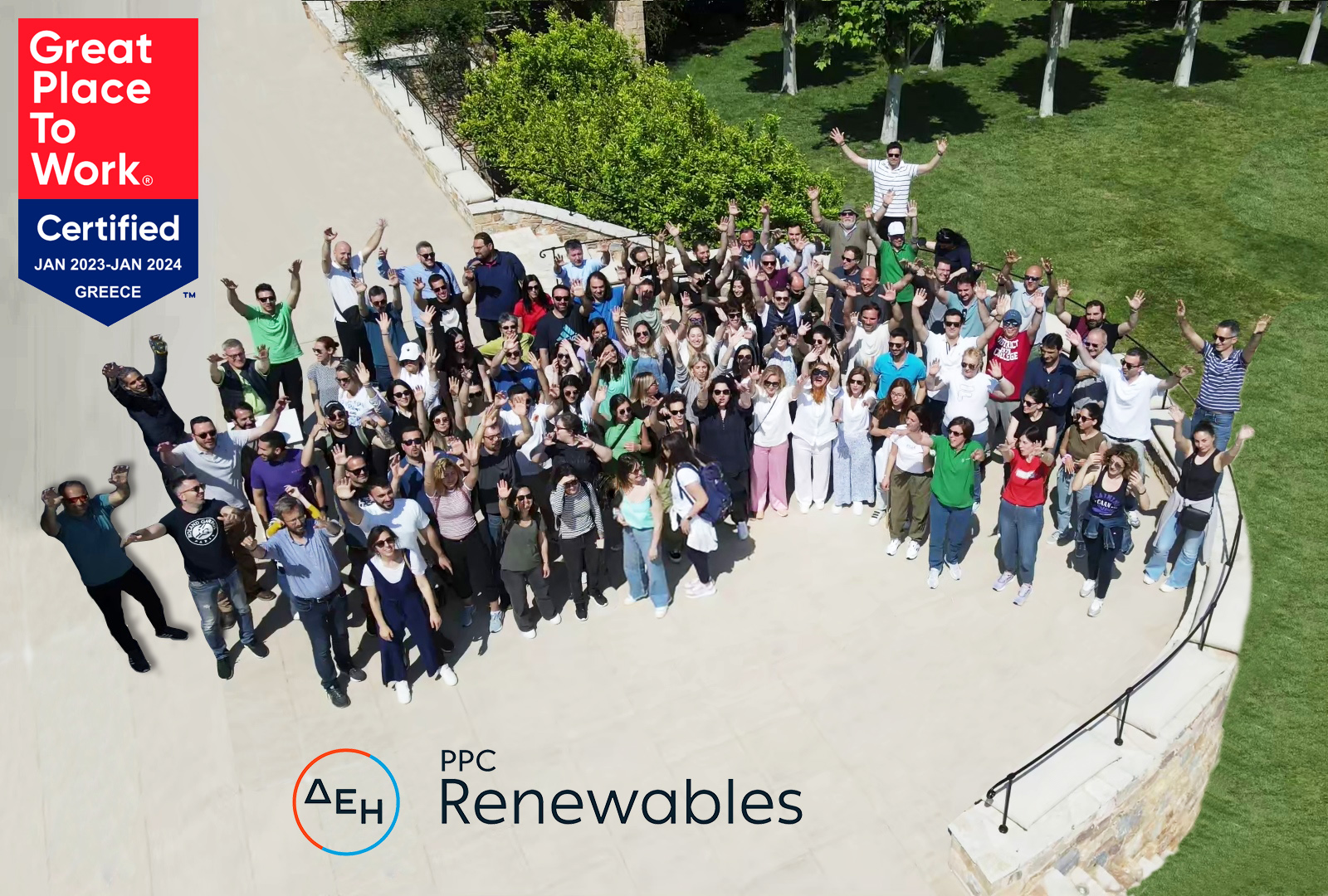 Η ΔΕΗ Ανανεώσιμες αναδείχθηκε Great Place to Work για 3η συνεχή χρονιά